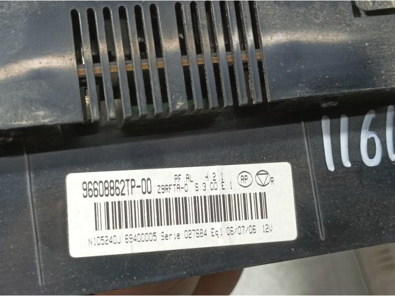 Recambio de mando climatizador para peugeot 607 (s2) titanio pack referencia OEM IAM 96608862TP 6940005 