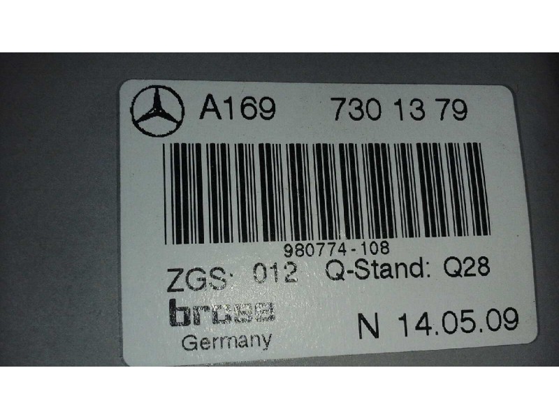 Recambio de elevalunas trasero izquierdo para mercedes-benz clase a (w169) 1.5 cat referencia OEM IAM A1697301379 6 PINS ELECTRI
