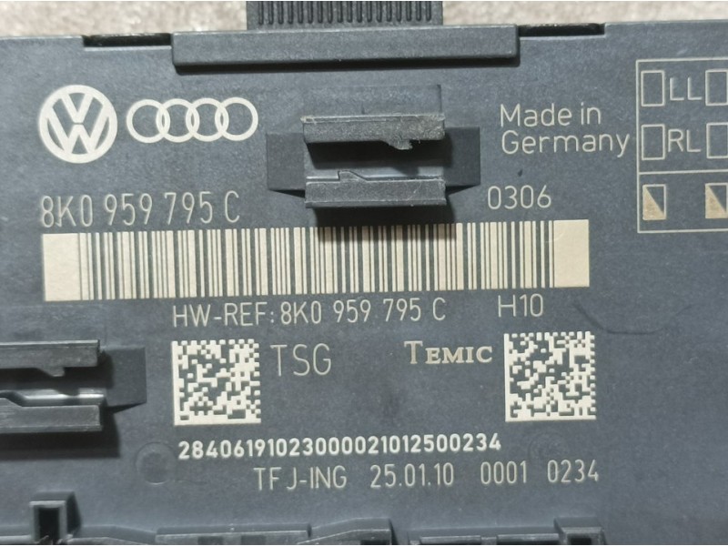 Recambio de modulo electronico para audi a4 ber. (b8) e referencia OEM IAM 8K0959795C  TEMIC