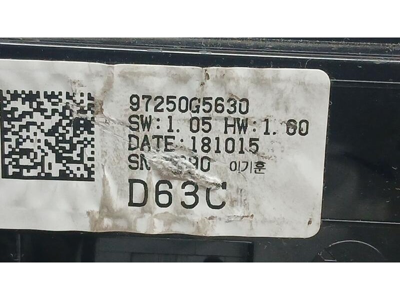 Recambio de mando climatizador para kia niro emotion plug-in hybrid referencia OEM IAM 97250G5630  