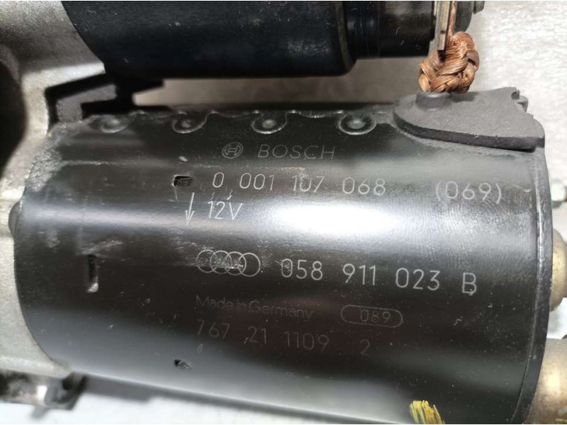 Recambio de motor arranque para audi a4 berlina (b5) 1.8 t referencia OEM IAM 058911023B 0001107068 BOSCH