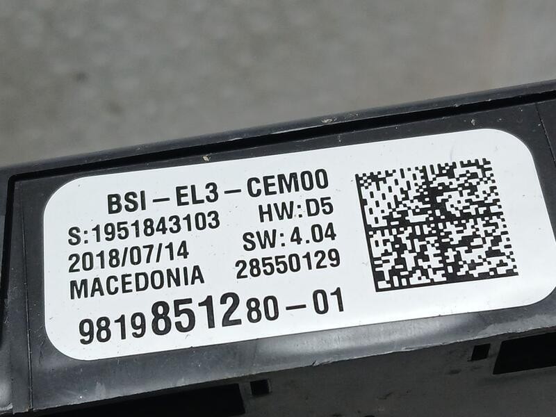 Recambio de caja reles / fusibles para peugeot 308 sw allure referencia OEM IAM 9819851280  28550129