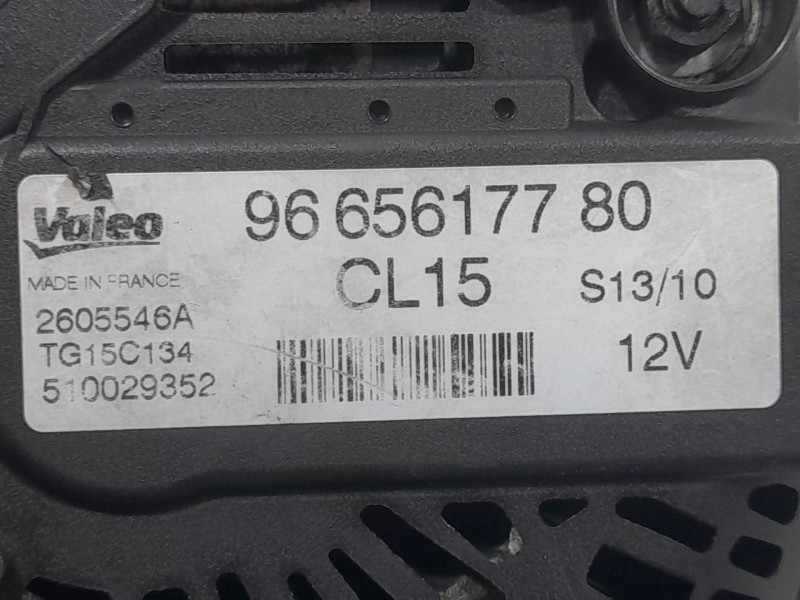 Recambio de alternador para citroën c3 picasso sx referencia OEM IAM 9665617780 TG15C134 VALEO