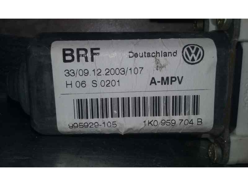Recambio de motor elevalunas trasero derecho para volkswagen touran (1t1) advance referencia OEM IAM 1K0959704B 18 PINS 