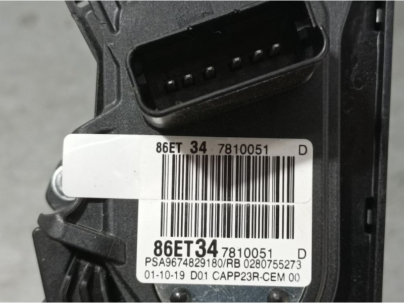 Recambio de potenciometro pedal para peugeot 5008 gt line referencia OEM IAM 9674829180 86ET347810051 