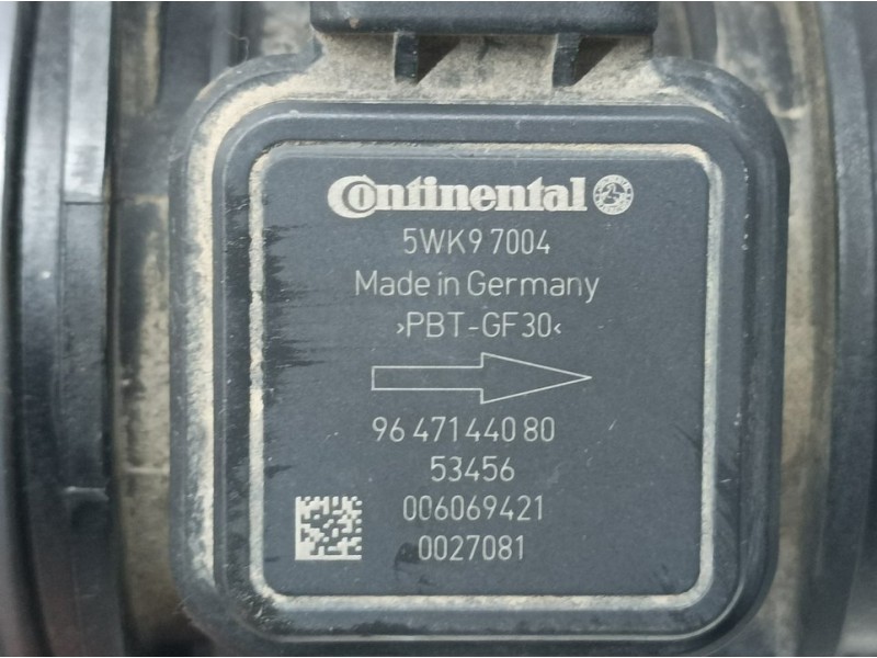 Recambio de caudalimetro para ford fiesta (cb1) trend referencia OEM IAM 9647144080 5WK97004 CONTINENTAL