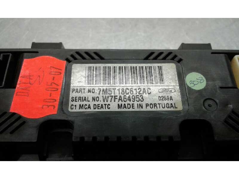 Recambio de mando climatizador para ford focus berlina (cap) 1.6 tdci cat referencia OEM IAM 7M5T18C612AC 1000002549742 7M5T18C6