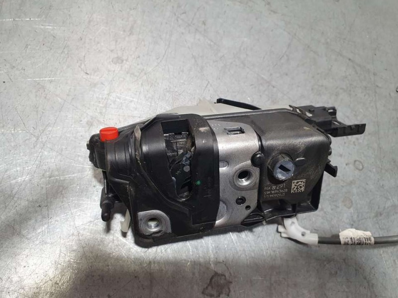 Recambio de cerradura puerta trasera izquierda para peugeot 3008 gt line referencia OEM IAM 237291 16943628 6 PINES