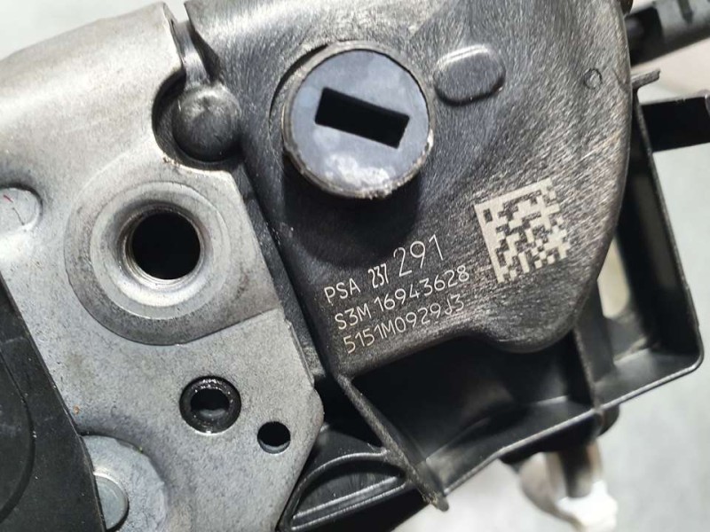 Recambio de cerradura puerta trasera izquierda para peugeot 3008 gt line referencia OEM IAM 237291 16943628 6 PINES