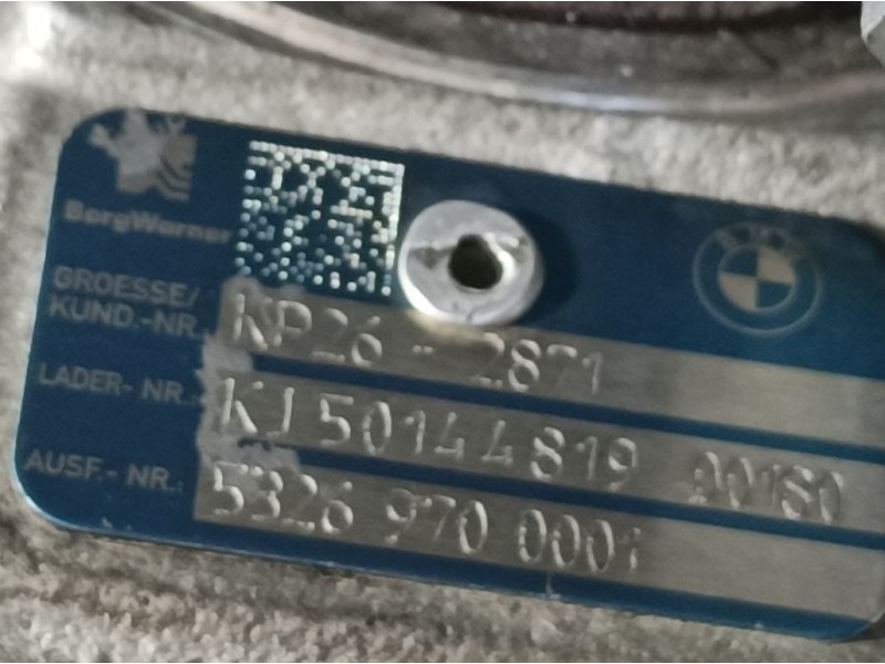 Recambio de turbocompresor para bmw x6 (e71) 3.0 turbodiesel cat referencia OEM IAM 53269700001 KJ50144819 BORGWARNER