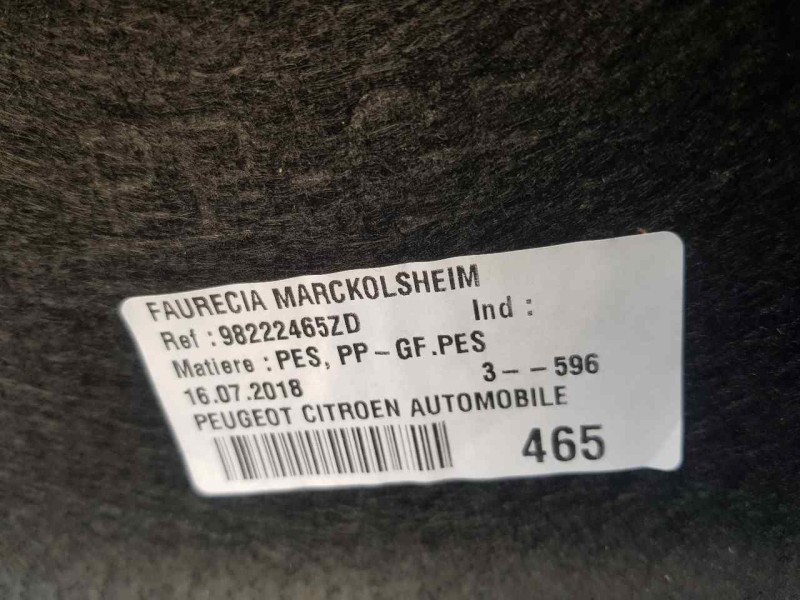 Recambio de bandeja trasera para peugeot 308 allure referencia OEM IAM 96776417ZD  