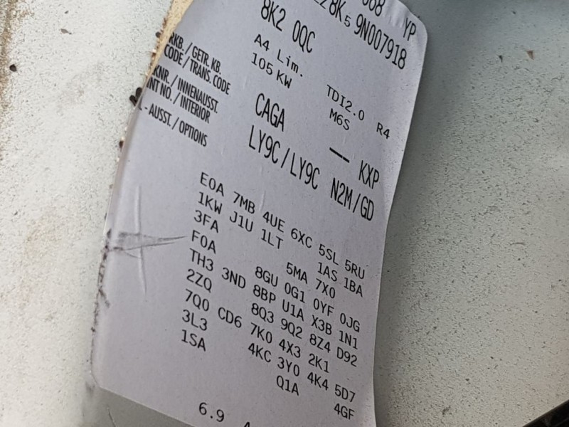 Recambio de caja cambios para audi a4 ber. (b8) básico referencia OEM IAM KXP 0340 6VELOCIDADES