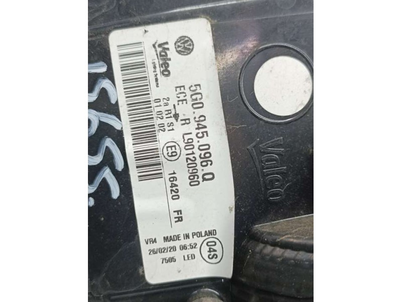 Recambio de piloto trasero derecho para volkswagen golf vii lim. (bq1) advance referencia OEM IAM 5G0945096Q  EXTERIOR ROZADO
