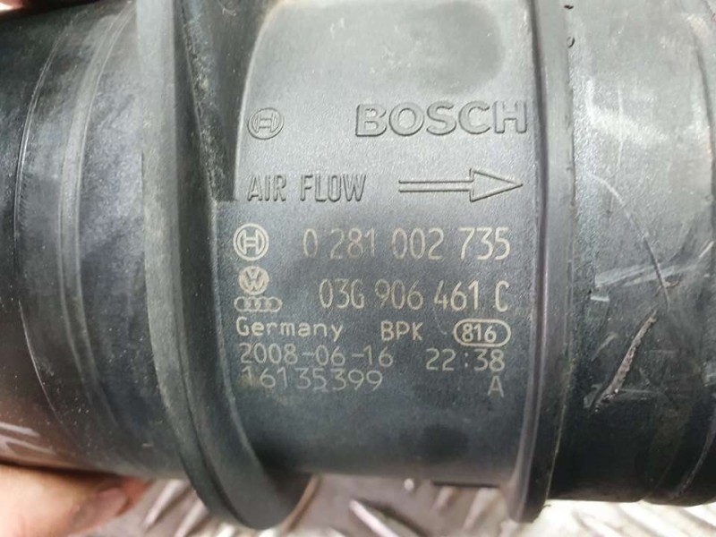 Recambio de caudalimetro para audi a4 ber. (b8) básico referencia OEM IAM 03G906461C 0281002735 BOSCH