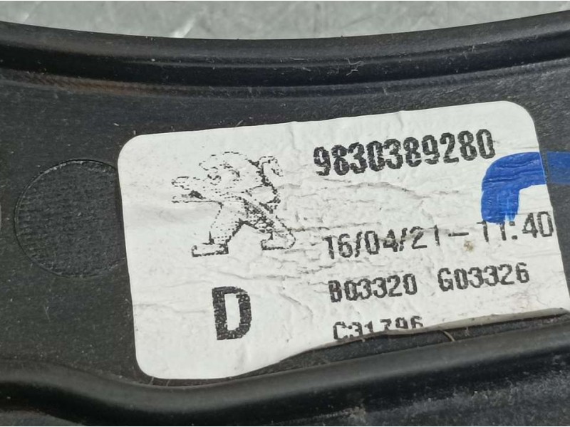 Recambio de elevalunas delantero derecho para peugeot 3008 gt line referencia OEM IAM 9830389280  ELECTRICO