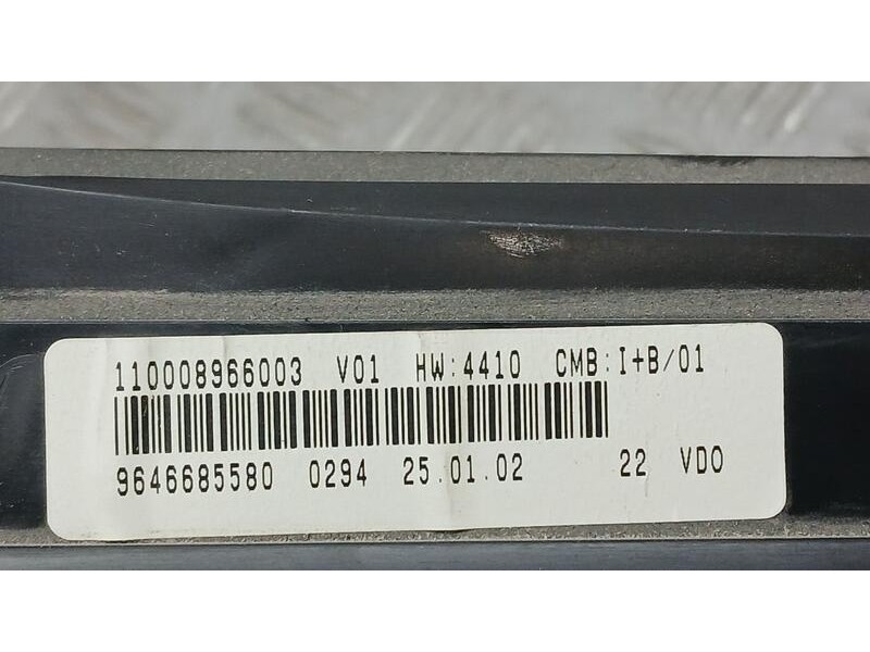 Recambio de cuadro instrumentos para citroën xsara picasso basico referencia OEM IAM 9646685580 VDO 110008966003
