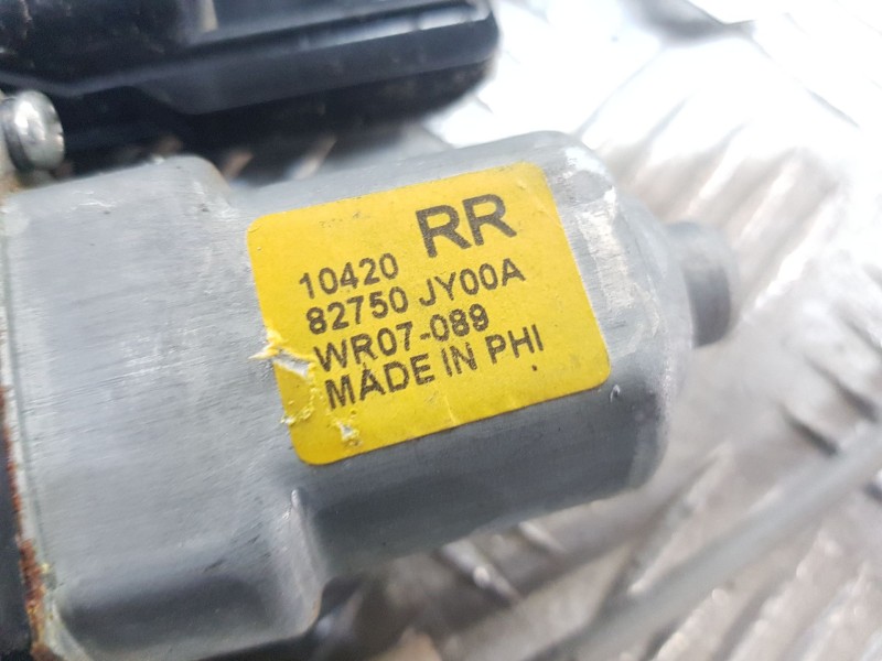 Recambio de elevalunas trasero derecho para renault koleos dunamique referencia OEM IAM 82750JY00A  8 PINS