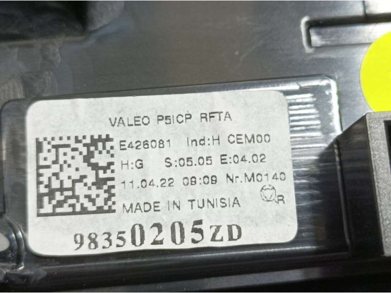 Recambio de mando multifuncion para peugeot 308 sw referencia OEM IAM 98350205ZD E426081 VALEO