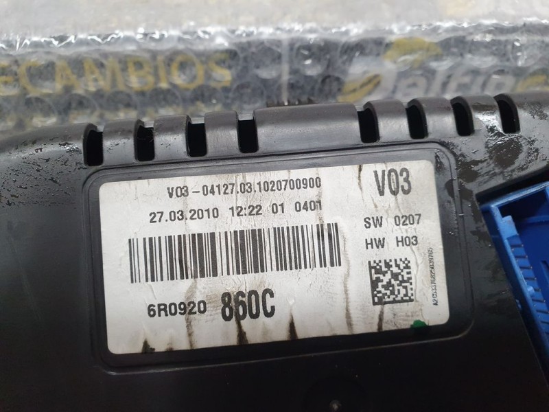 Recambio de cuadro instrumentos para volkswagen polo (6r1) advance referencia OEM IAM 6R0920860C  
