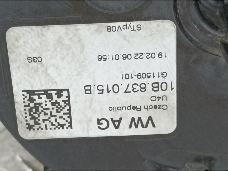 Recambio de cerradura puerta delantera izquierda para skoda scala (nw) active referencia OEM IAM 10B837015B  ELECTRICO 5 PINS