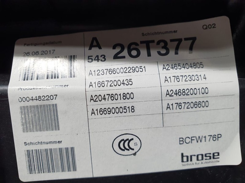 Recambio de elevalunas delantero derecho para mercedes-benz clase a (w176) a 180 cdi blueefficiency (176.012) referencia OEM IAM