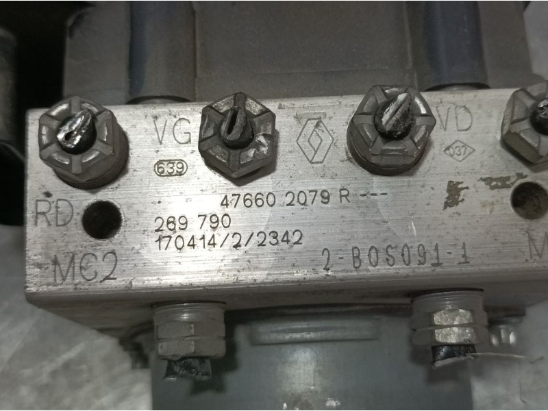 Recambio de abs para renault kangoo profesional referencia OEM IAM 476602079R 269790 BOSCH