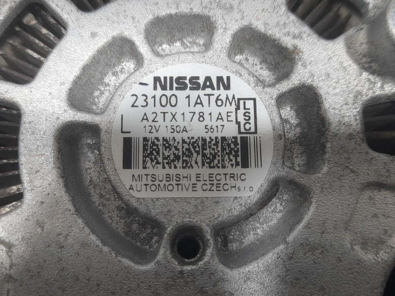 Recambio de alternador para nissan nt400 cabstar (f24m) 28.12, 32.12, 35.12 (f91an) referencia OEM IAM 231001AT6M A2TX1781AE MIT