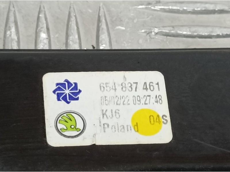 Recambio de elevalunas delantero izquierdo para skoda scala (nw) active referencia OEM IAM 654837461  ELECTRICO 11 PINS