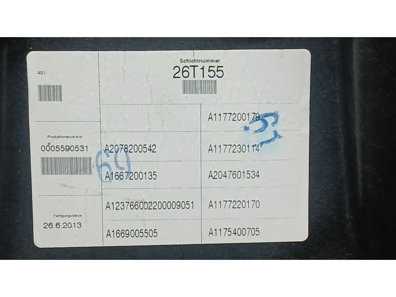 Recambio de elevalunas delantero izquierdo para mercedes-benz cla (w117) cla 200 referencia OEM IAM A1177200179 ELECTRICO 6 PINS