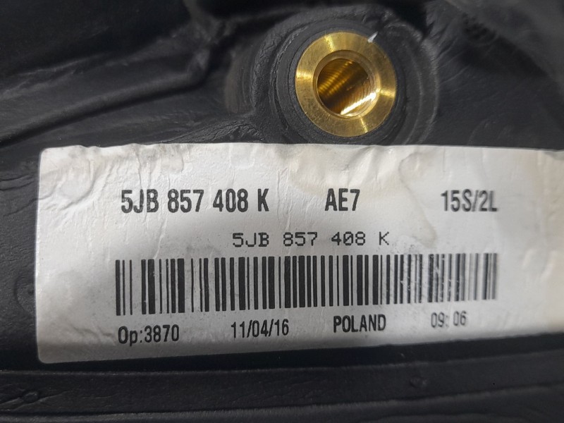 Recambio de retrovisor derecho para skoda rapid spaceback (nh1) 1.2 tsi referencia OEM IAM 5JB857408K ELECTRICO ROZADO 