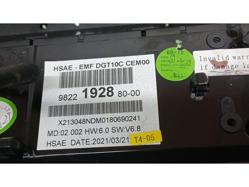 Recambio de sistema navegacion gps para peugeot 3008 gt line referencia OEM IAM 9822192880  DGT10CCEM00