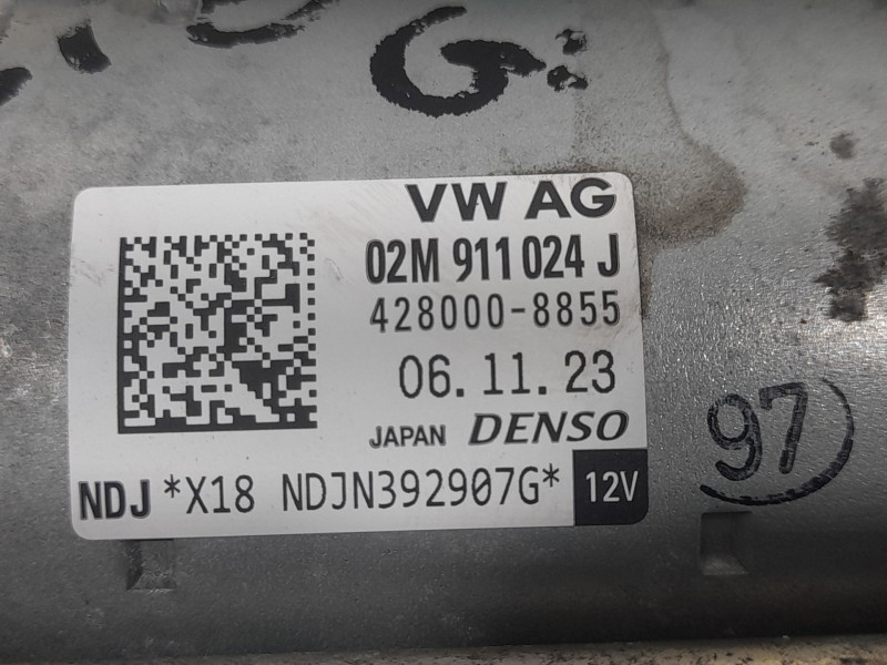 Recambio de motor arranque para volkswagen taigo (cs1) 1.0 tsi referencia OEM IAM 02M911024J 4280008855 DENSO