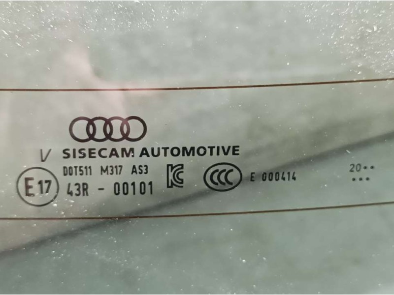 Recambio de luna trasera para audi a3 sedan (8ys) 35 tdi s line referencia OEM IAM DOT511M317AS3 43R00101 SISECAMB AOTOMOTIVE