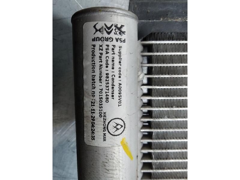 Recambio de condensador / radiador aire acondicionado para peugeot 208 (p2) active pack referencia OEM IAM 9825371480 7015035100