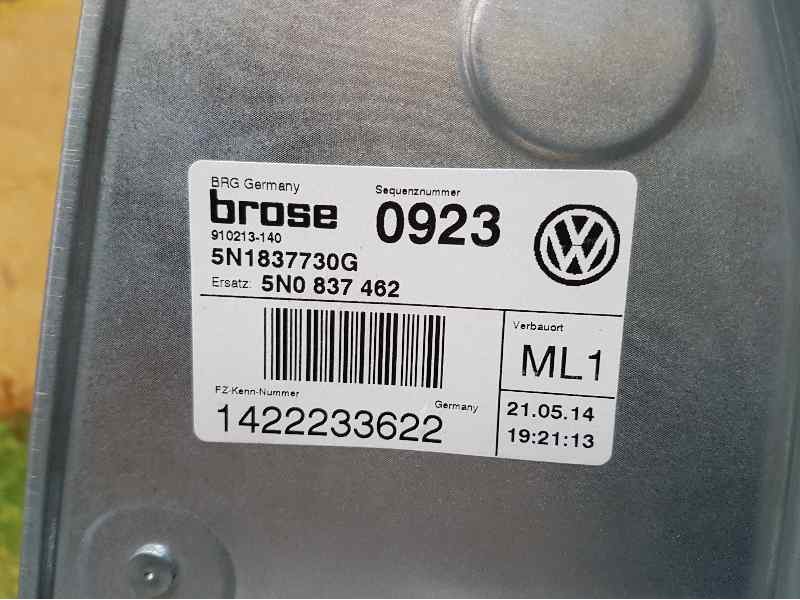 Recambio de elevalunas delantero derecho para volkswagen tiguan (5n2) t1 bluemotion referencia OEM IAM 5N0837462 5N1837730G ELEC