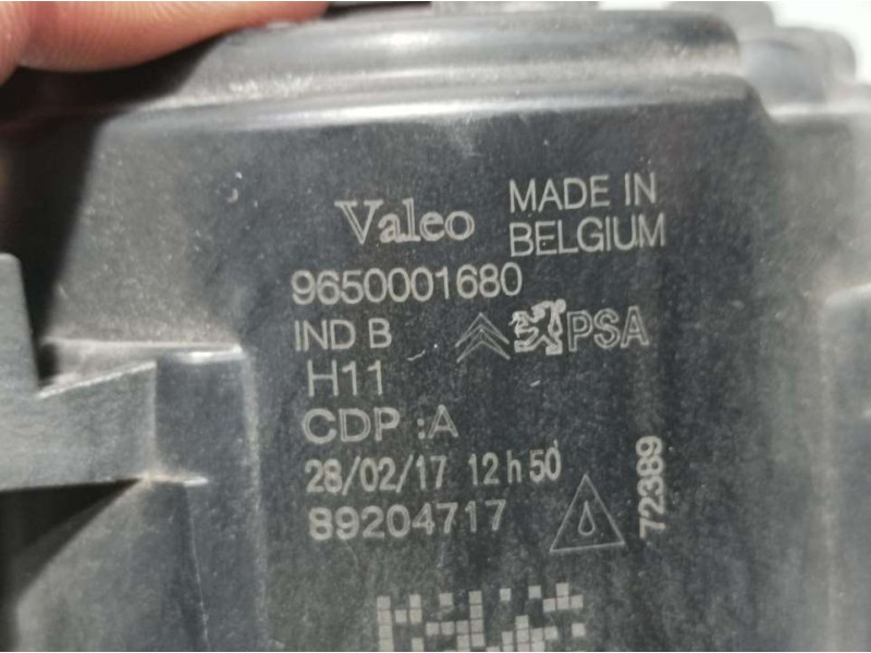 Recambio de faro antiniebla izquierdo para citroën c4 coupe vtr referencia OEM IAM 9650001680 89204717 VALEO