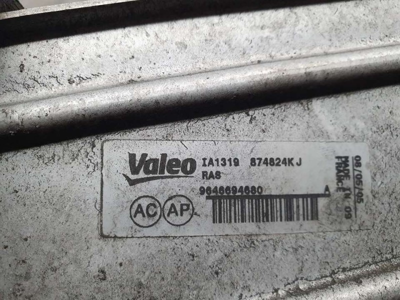 Recambio de intercooler para citroën c4 coupe vtr referencia OEM IAM 9646694680 874824KJ VALEO