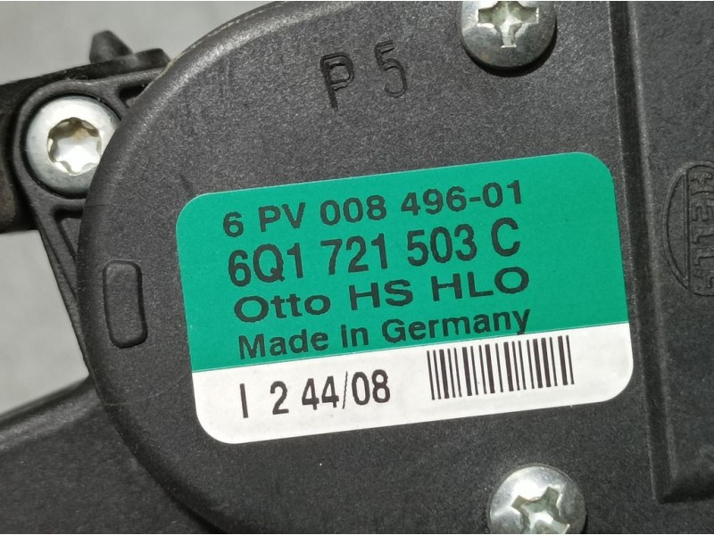 Recambio de potenciometro pedal para seat ibiza (6j5) reference referencia OEM IAM 6Q1721503C 6PV00849601 