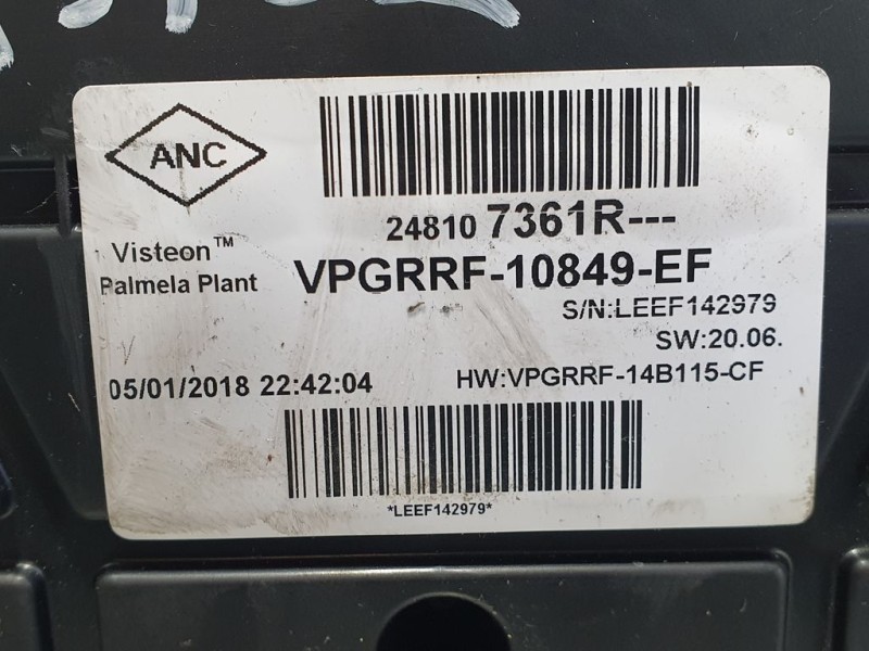 Recambio de cuadro instrumentos para renault clio iv limited referencia OEM IAM 248107361R  