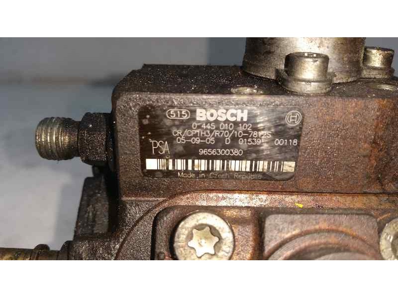 Recambio de bomba alta presion para citroën c3 1.6 16v hdi referencia OEM IAM 0445010102 9656300380 BOSCH
