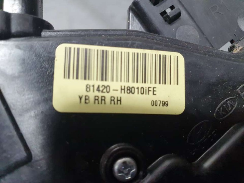 Recambio de cerradura puerta trasera derecha para kia stonic (ybcuv) business referencia OEM IAM 81420H8010  4 PINES