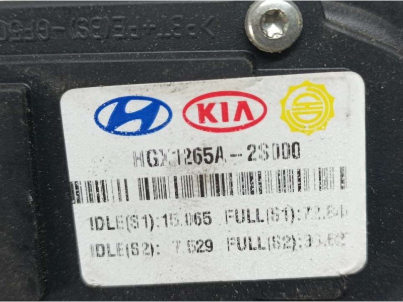 Recambio de potenciometro pedal para kia sportage concept 4x2 referencia OEM IAM 1265A2S000  