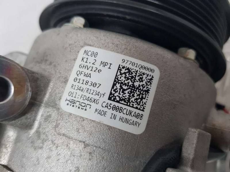 Recambio de compresor aire acondicionado para hyundai i 20 esence referencia OEM IAM 97701Q0000  HANON