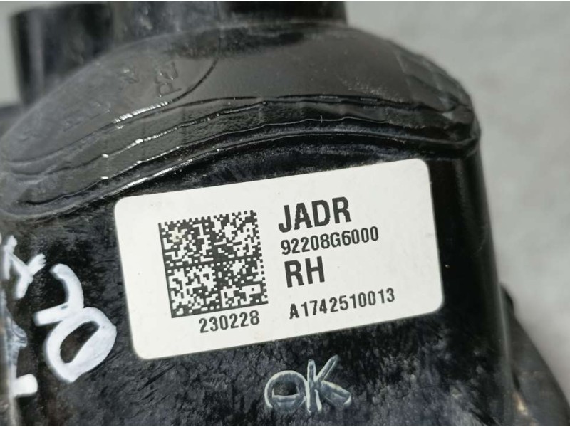 Recambio de faro antiniebla derecho para kia picanto (ja) concept referencia OEM IAM 92208G6000  