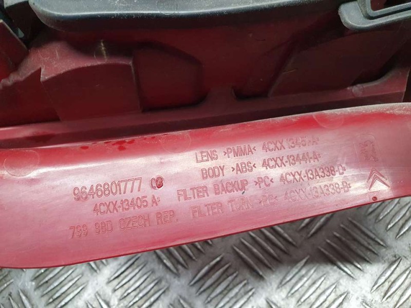 Recambio de piloto trasero izquierdo para citroën c4 coupe vtr referencia OEM IAM 9646801777 4CXX13405A 