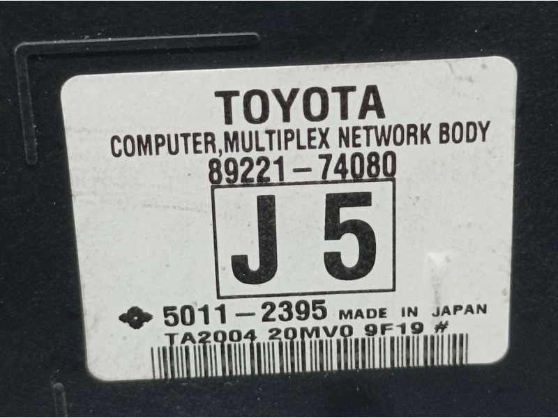 Recambio de modulo electronico para toyota iq básico referencia OEM IAM 8922174080 50112395 