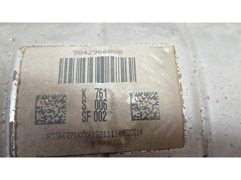 Recambio de filtro de particulas para peugeot expert furgoneta (v_) 1.5 bluehdi 100 referencia OEM IAM 9842966080  K761