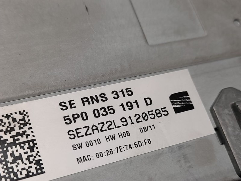 Recambio de sistema navegacion gps para seat leon (1p1) reference referencia OEM IAM 5P0035191D  