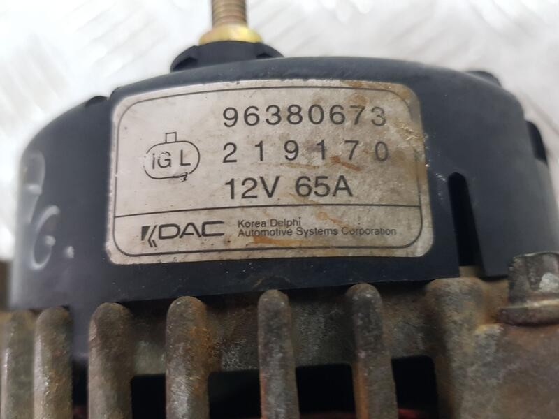 Recambio de alternador para chevrolet matiz (m100, m150) 0.8 referencia OEM IAM 96380673  