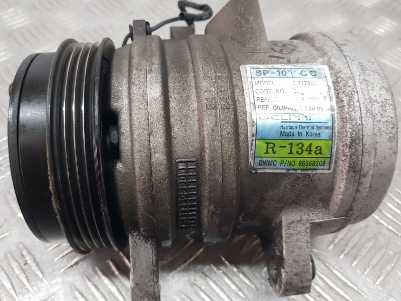 Recambio de compresor aire acondicionado para chevrolet matiz (m100, m150) 0.8 referencia OEM IAM 96568208  